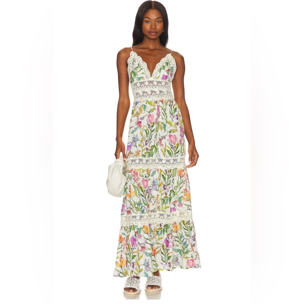 PQ Shea Long Dress in Wild Bloom